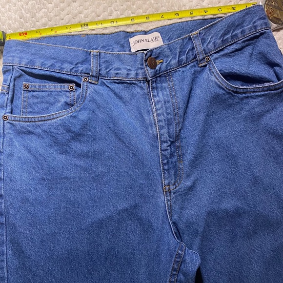 John Blair Jeans Adult 34 Blue Straight Leg Mens Casual 34x32 Cotton - Picture 10 of 16